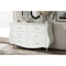 Baxton Studio Enzo Modern and Contemporary White Faux Leather 6-Drawer Dresser 120-6439 - alternate 4